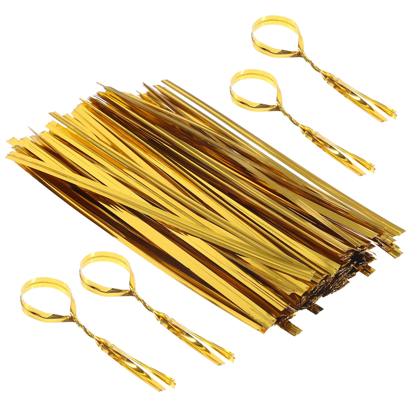 800 Pcs Metal Baggies Goldendoodle Accessories Treat Metallic Ties Gift Wrapping