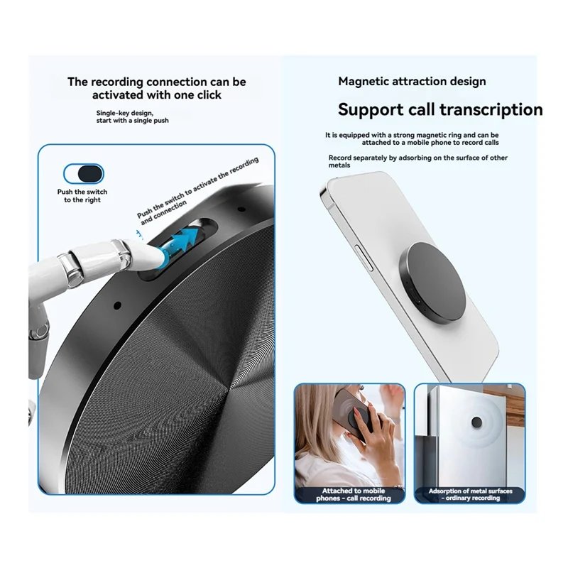 B29C-Mini AI Voice Recorder With Chatgpt Transcription Chatgpt Transcription Translator APP Controlled Dictaphone