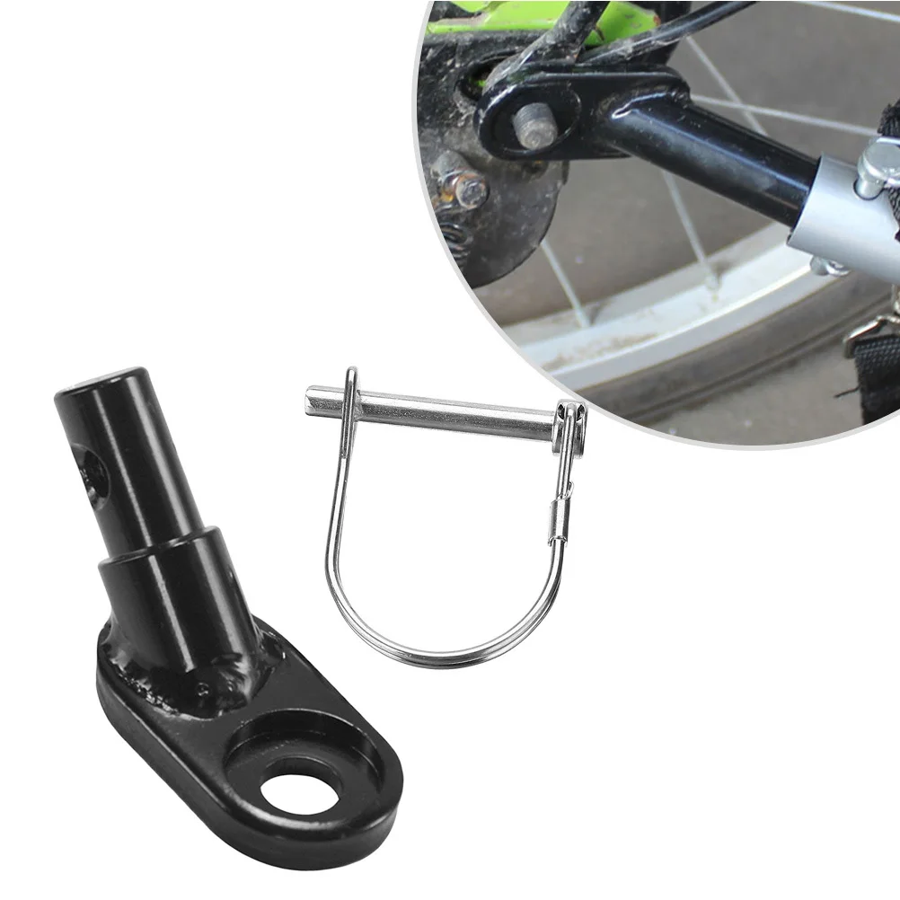 2Pcs Universal Bike Trailer Hitch Durable Metal Easy Install Trailer Connector Adapter for Bicycle Electric Bike Towing