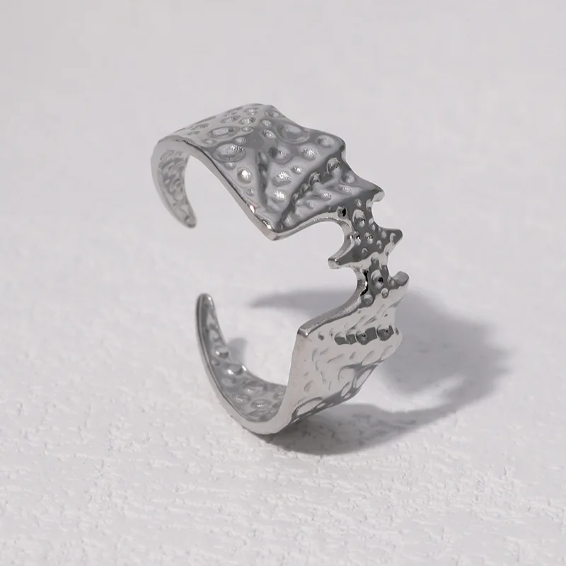 Personalized Dark Style Ring Designer Fashion Jewelry Stainless Steel Bat Opening Men'S Rings Punk Couple Accessories