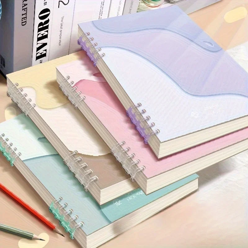 B5 Binder Notebook Loose Leaf Line with Gifts Kawaii Korean Stationery School Supplies Note Pads Students Writing Books