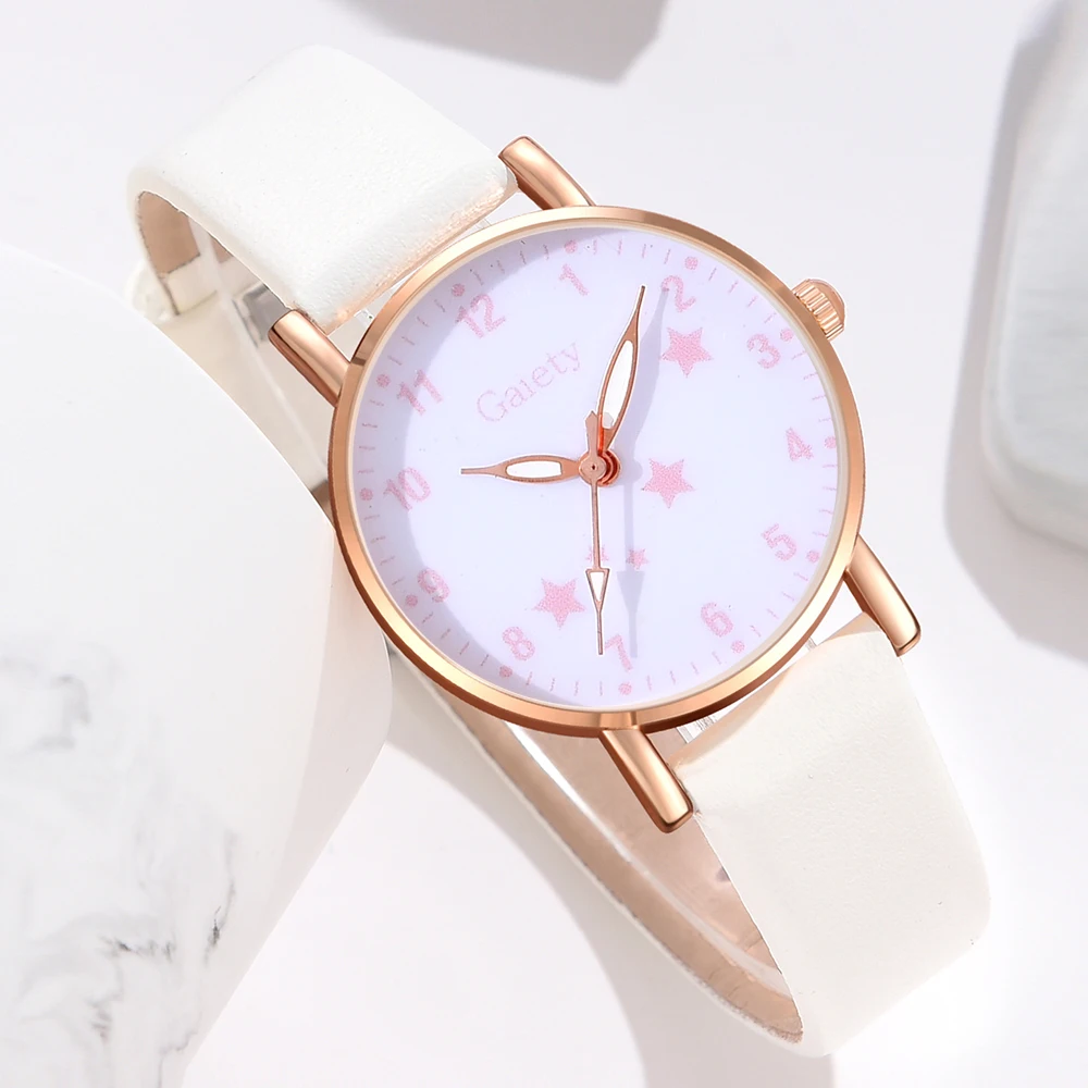 1PCS GAIETY Minimalist Style Dial Watch For Couples Casual Fashion Quartz Watch Is The Perfect Gift For Her