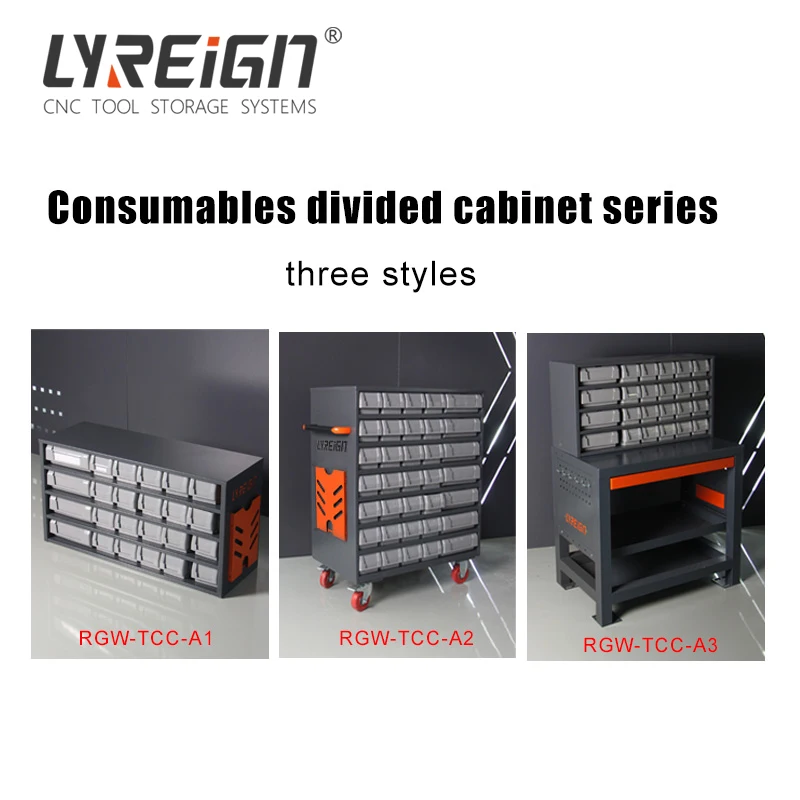 LYREIGN TCC-A3 Cold Rolled Steel Multifunctional Parts Box Storage Cabinet Workbench Workbench Console Supplies Cabinet