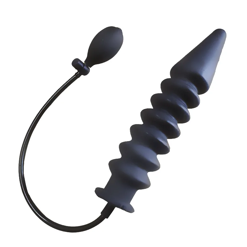 Inflatable Silicone Anal Plug BD Prostate Massage Anal Dilation G-spot Stimulation Sexual Pleasure Couple Adult Flirting Toy