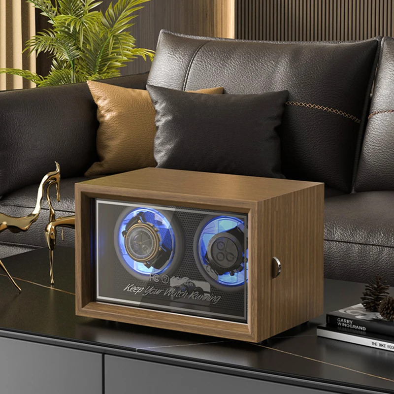 Embers Luxury Wood Watch Winder High-End 1 2 4 6 Slot Automatic Watches Box with Mabuchi Motor Watch Shaker Cabinet