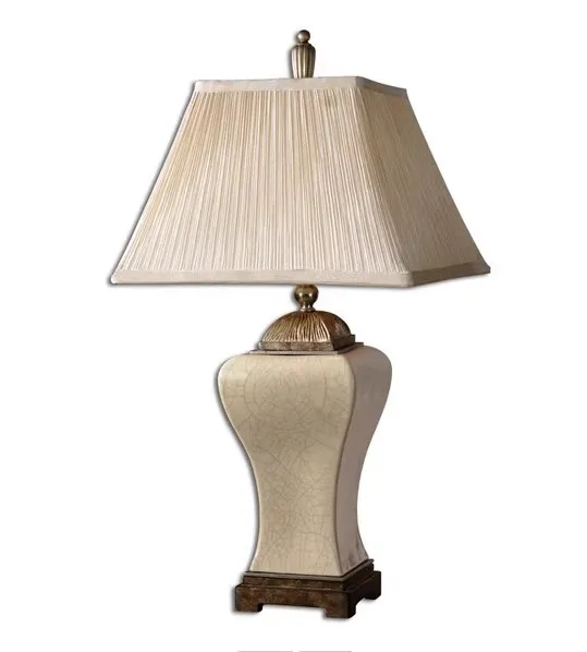 46x86cm Retro Ceramic Table Lamp American Country Crack Ceramic Table Lamp for Living Room Bedside Lamp