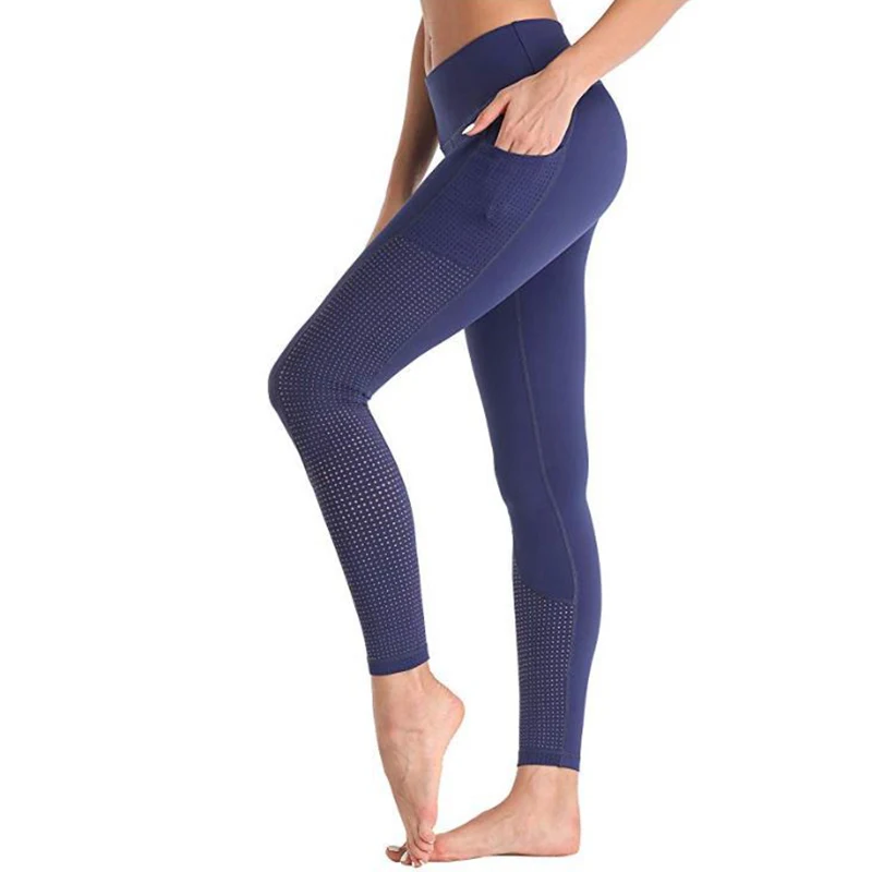 Pantalones de Yoga deportivos para mujer, mallas deportivas de cintura alta con bolsillos, Leggings de Fitness para entrenamiento, correr, XL, novedad de 2023