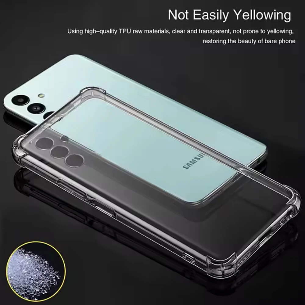 Clear Case For Samsung Galaxy A12 A22 A32 A42 A52 A03 CORE A23 A33 A53 A14 A24 A34 A54 5G A05s A15 4G A25 A35 A55 Back Cover