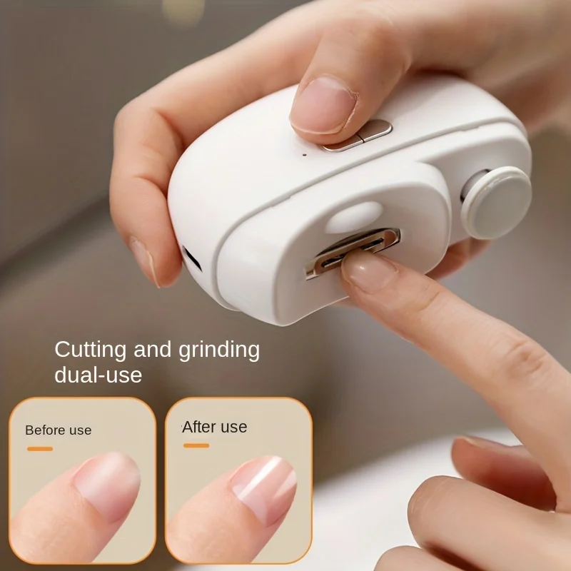 Nail Clipper Automatic Nail Scissors Hands And Feet Dual-use Nail Grinder Elderly Children Two-in-one Nail Clipper