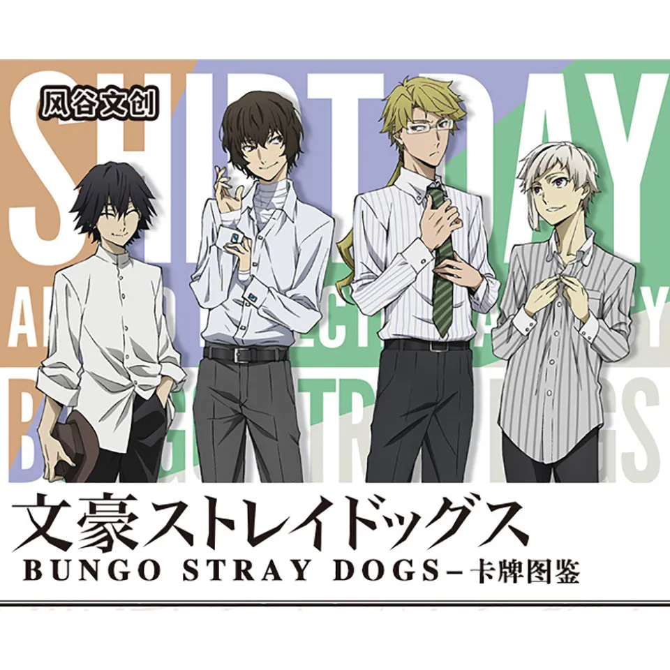 Bungo Stray Dogs Collectible Trading Card Booster Box, Anime Atsushi Nakajima Osamu Dazai Rare Holo Foil Cards Collection Gift