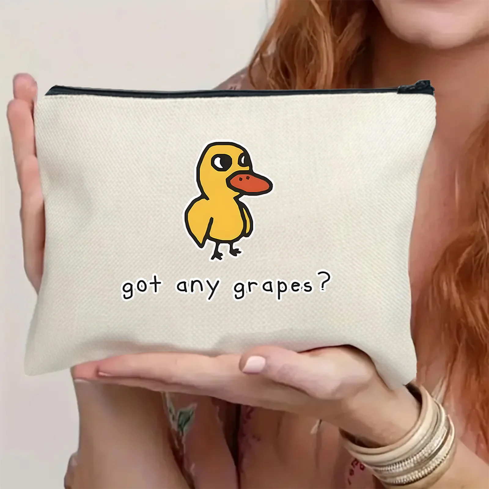 Quacky Canvas Toiletry Bag with 