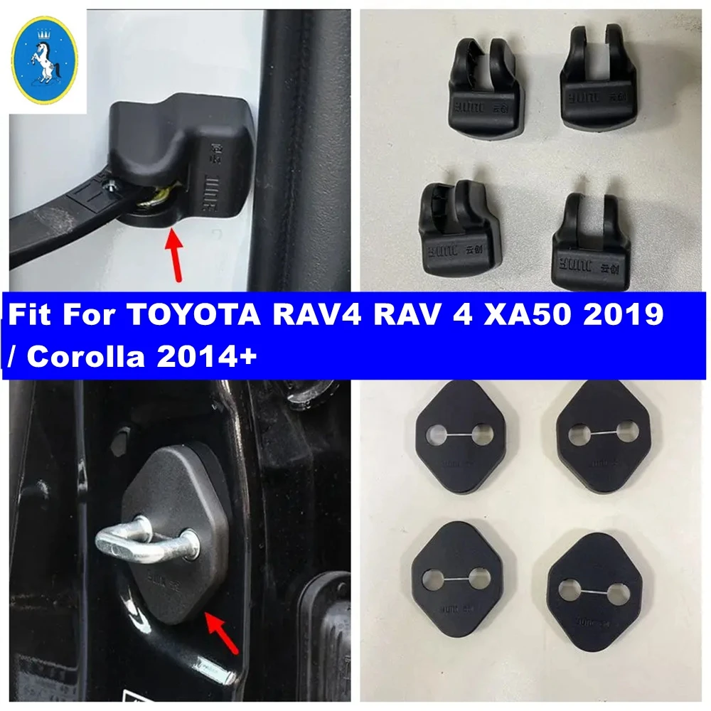 

For TOYOTA RAV4 RAV 4 XA50 2019 - 2024 / Corolla 2014 - 2024 Auto Door Lock Buckle Limit Stopper Protection Cover Accessories