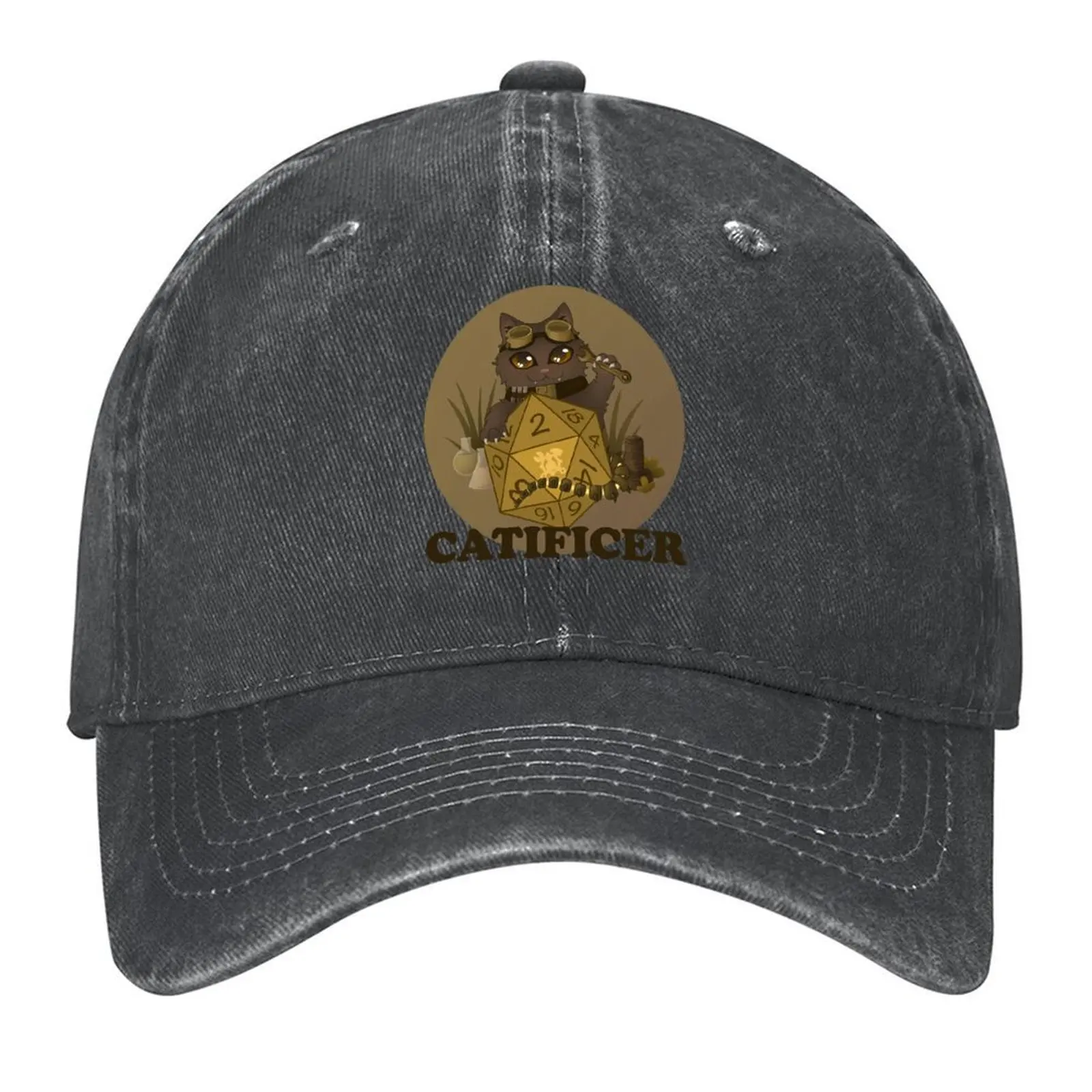 

Catificer - Cat Artificer Baseball Cap Sports Cap Golf Cap Vintage Hood Women Beach Fashion Men's