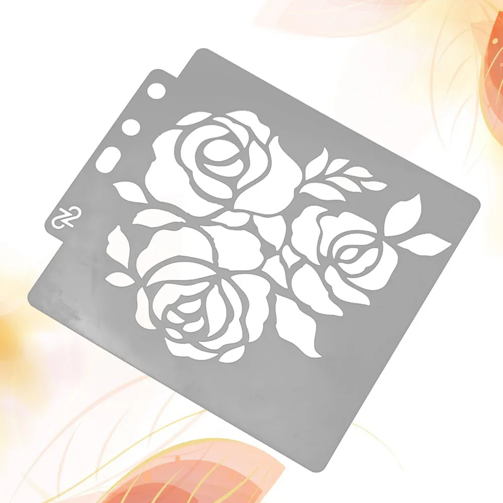 Waterproof Stencil Craft Template Flower Border Stencils Hollow Out Drawing Assorted Patterns