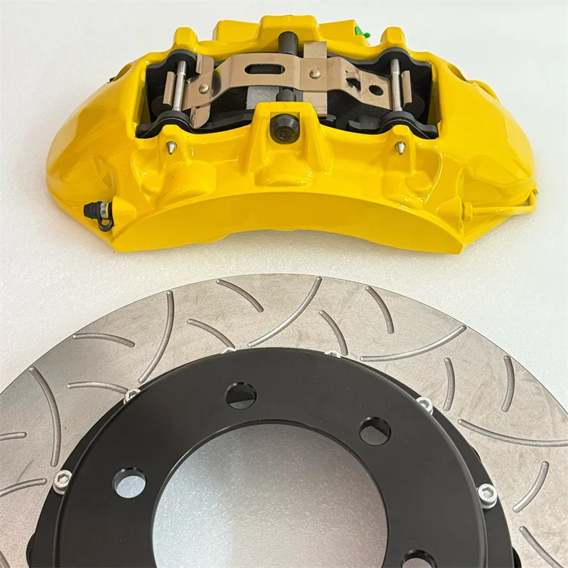 Jekit Yellow Brake Caliper 355*32mm Brake Disc Dragon Slot For Evolution VIII Mitsubishi