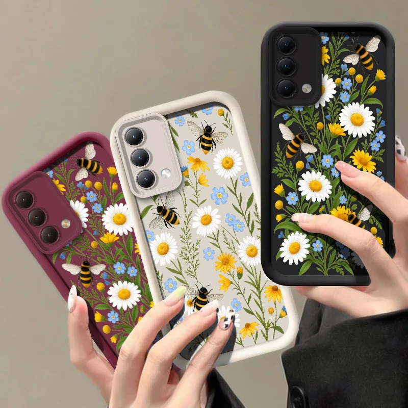 Cute Honeybee Flower Pattern P - Phone Cases Oppo ulasan dan harga