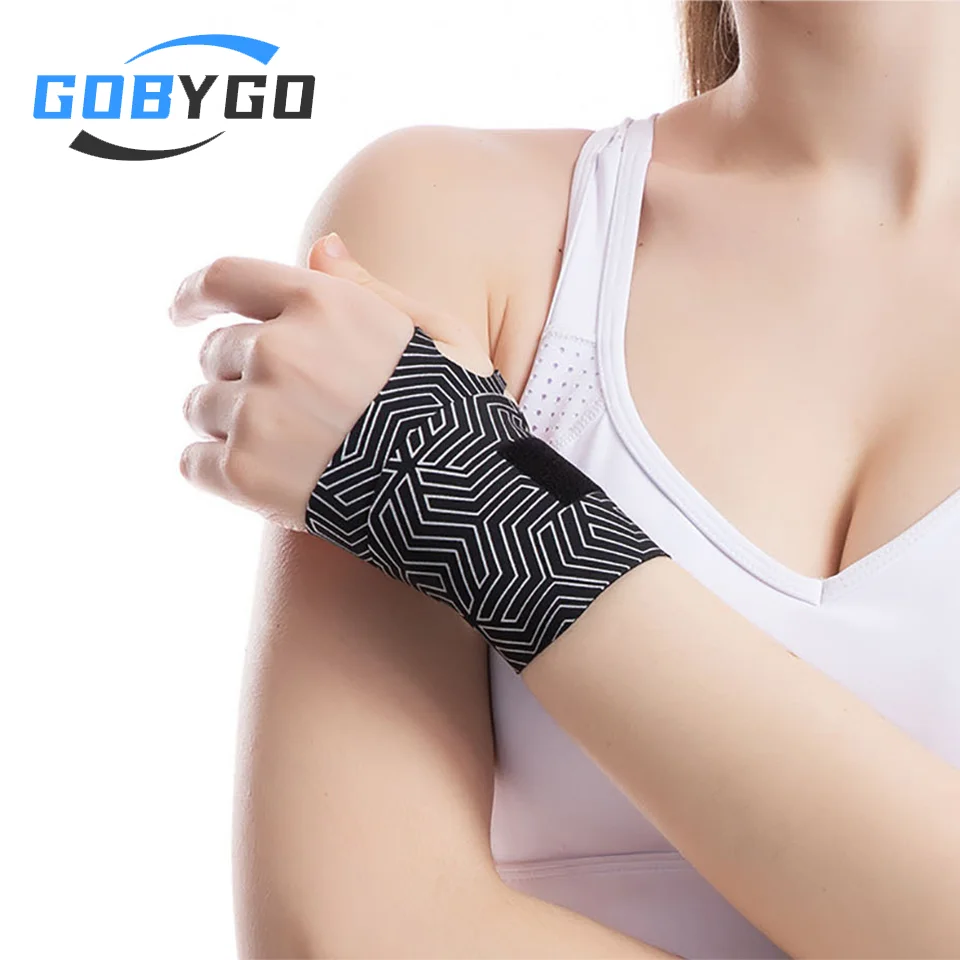 GOBYGO 1Pcs Lightweight Entangle Pressure Wrist Brace Sprain Wrist Brace Strained Joint Fixation Device Badminton Wrist Strap