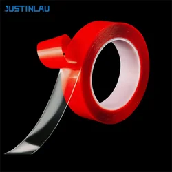 JUSTINLAU 3M Car Strong Double Sided Adhesive Stickers Tape Nano Transparent Reusable Waterproof Auto Tape Car Protect Sticker