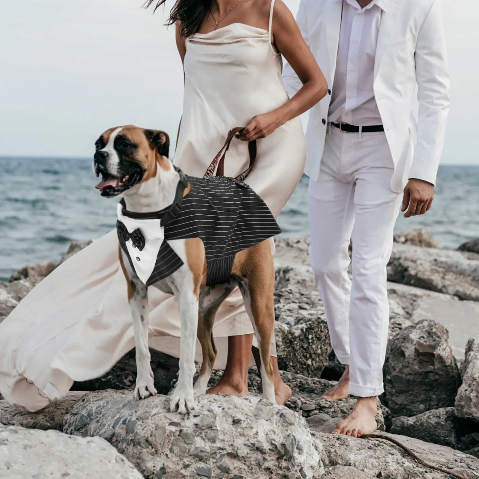 

Dog Costume Polyester Suit Decorative Scarf Delicate Accessory Tuxedo Wedding Party Birthday Photoshoot Comfortable Wear