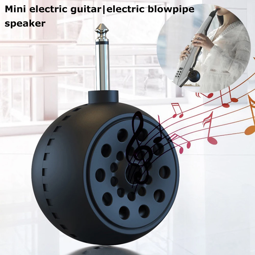 Mini Bluetooth Speaker Wireless Music Sound Box Portable Loudspeaker with 6.35mm Adapter for Electric Guitar Electric Blowpipe