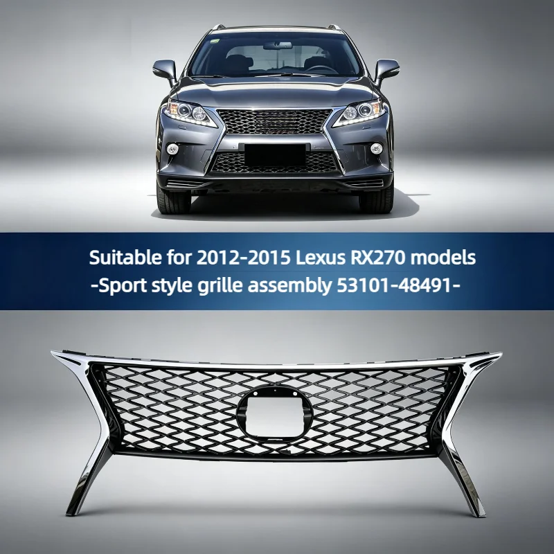 Racing Grills For Lexus Rx270 2012-2015 Sporty Honeycomb Grille Part Number Front Bumper Grille Car Accessories