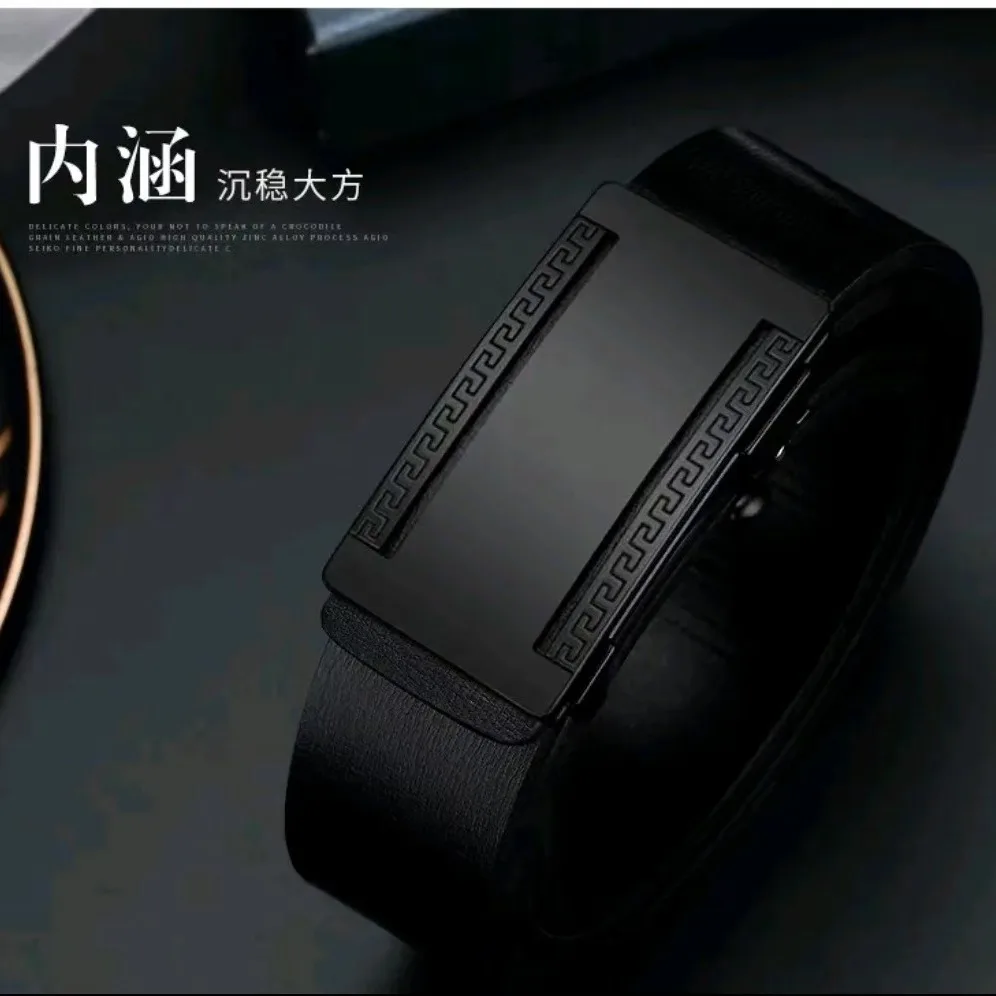 Novo cinto de couro masculino da moda – cinto de couro de negócios para jovens, cintura elegante e durável para uso casual e formal