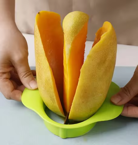 Stainless Steel Mango Slicer Cutter Fruit Tools Mango Corer Knife Fruit Slicer Easy To Peel And Core Household Kitchen Gadget