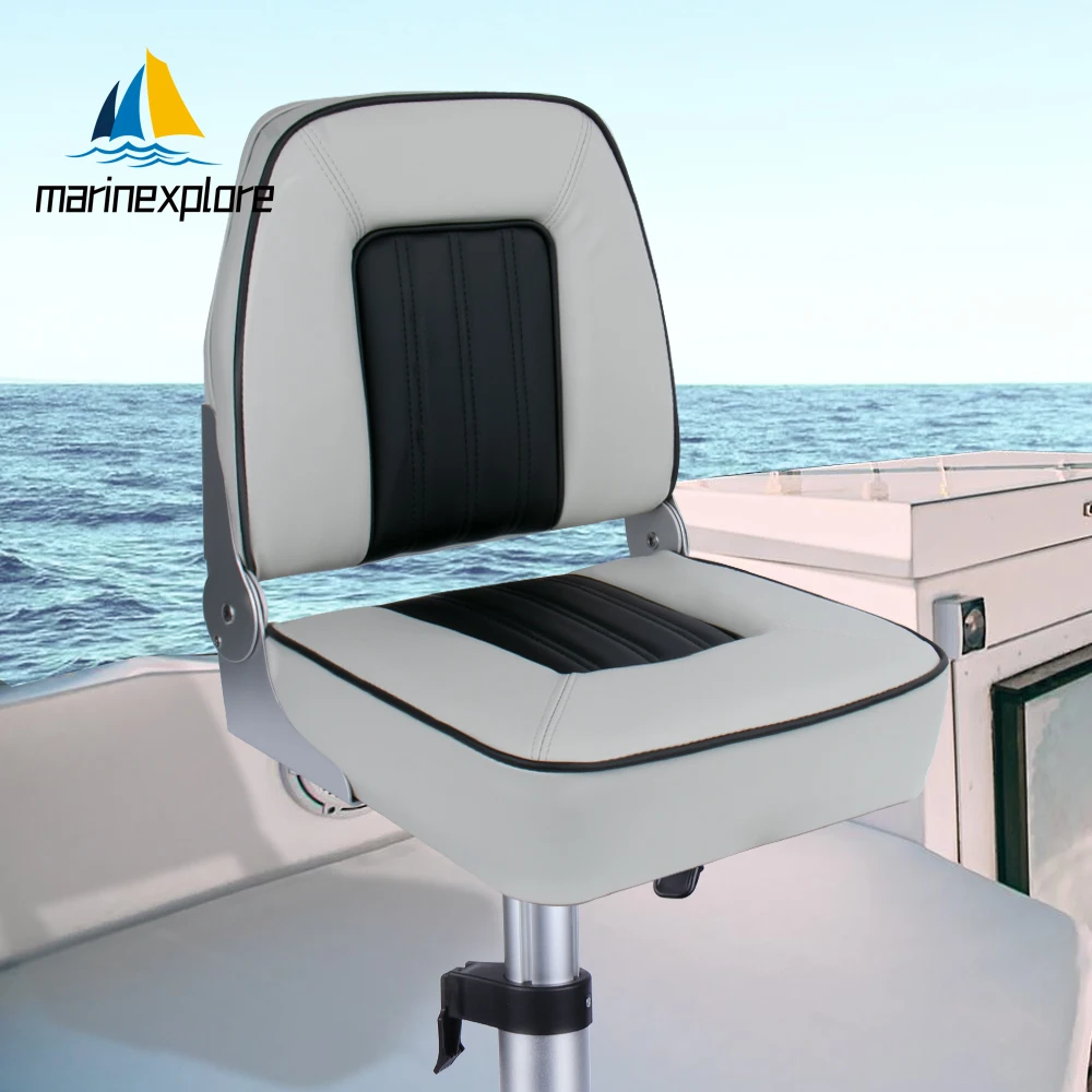 Marine Fishing pro Folding Boat Seat PVC Casting Deck Chair Accessory for Lanchas Boats And Speedboats - Adjustable Boat Seat