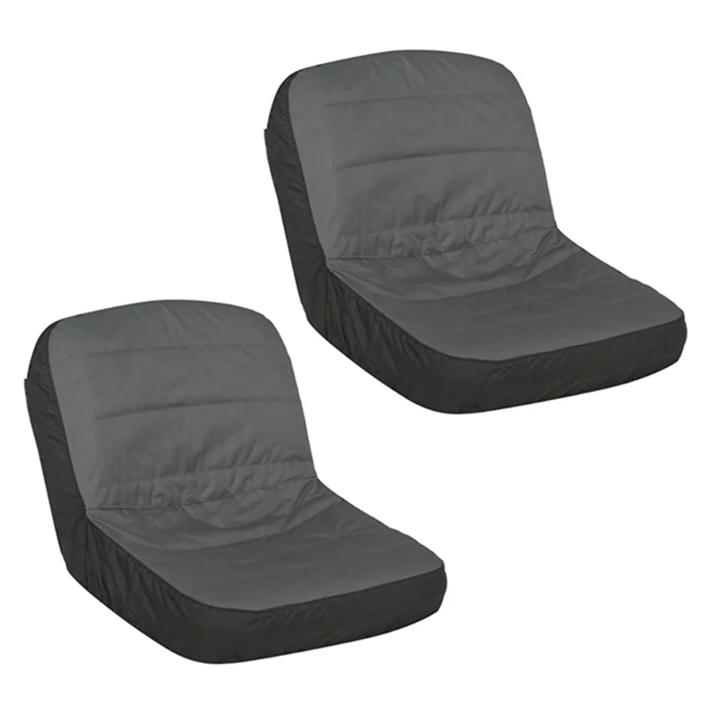 

2Pack Universal Riding Lawn Mower Tractor Seats Cover Padded Comfort Pad Storage Pouch Medium Black