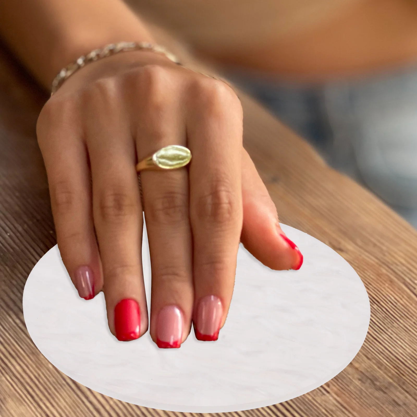 2Pcs Resin Nail Polish Palettes Nail Art Mixing Tray Manicure Palette Color Mixing Plate Display Board Manicure Palettes