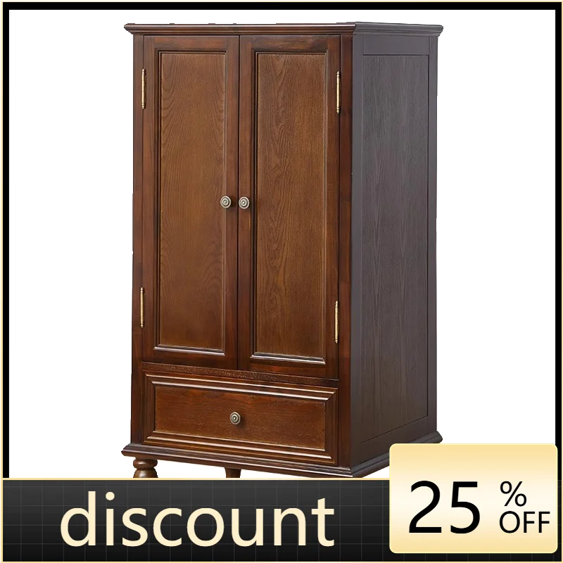 

LMM all solid wood wardrobe Chinese living room storage wardrobe household bedroom small apartment