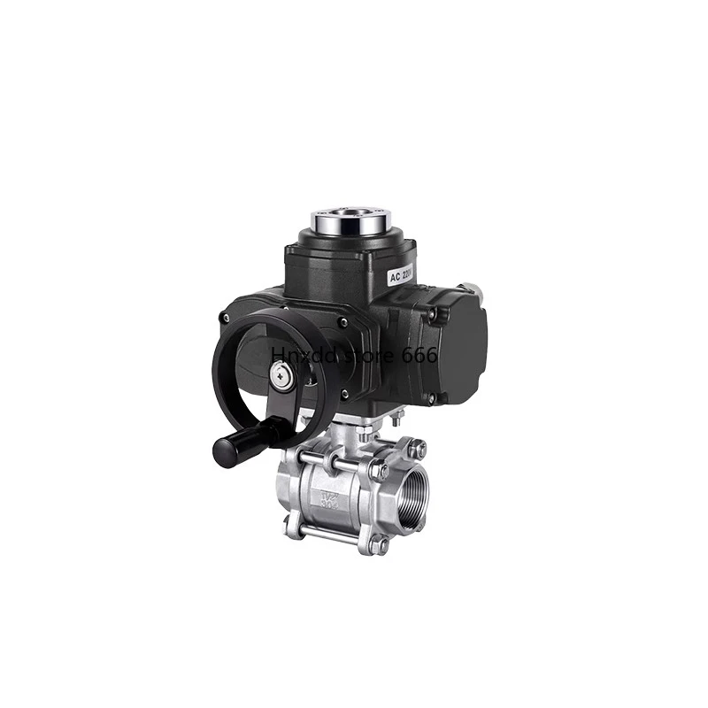 Explosion-proof stainless steel electric thread buckle ball valve AC220V adjustment type 4-20mA analog signal RS485