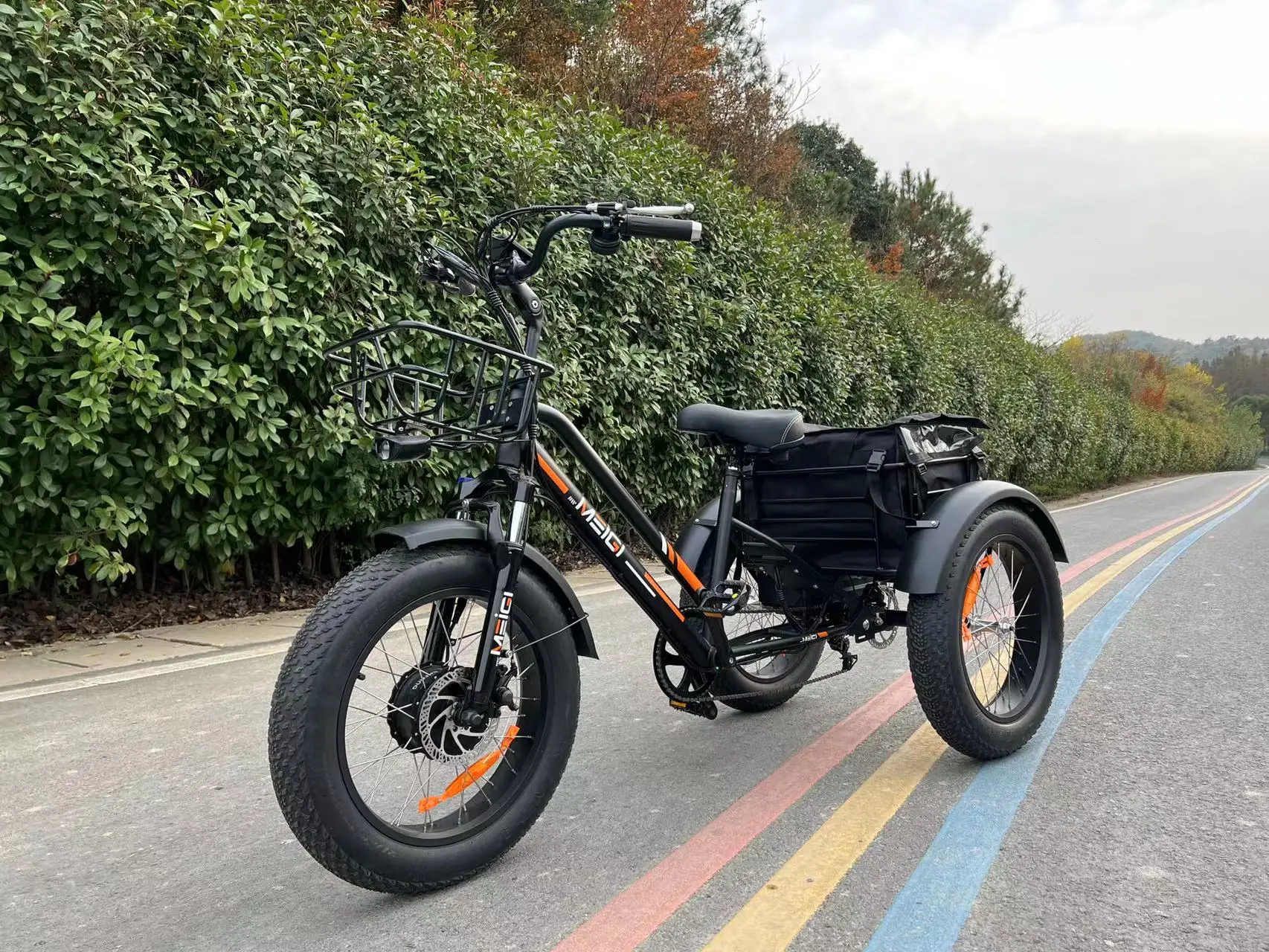 

48 В 750 Вт электрический велосипед с двигателем, трехколесный электрический трехколесный велосипед с толстыми шинами для взрослых, для доставки груза