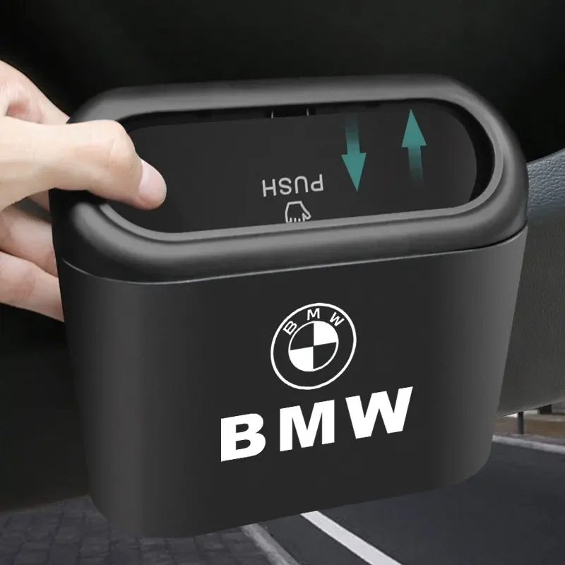 1pcs Car Trash Can Storage Box Vehicle Multifunctional Garbage Dust Case For BMW E46 E90 F30 F10 E39 F20 E36 E87 E92 E70 E53 E91