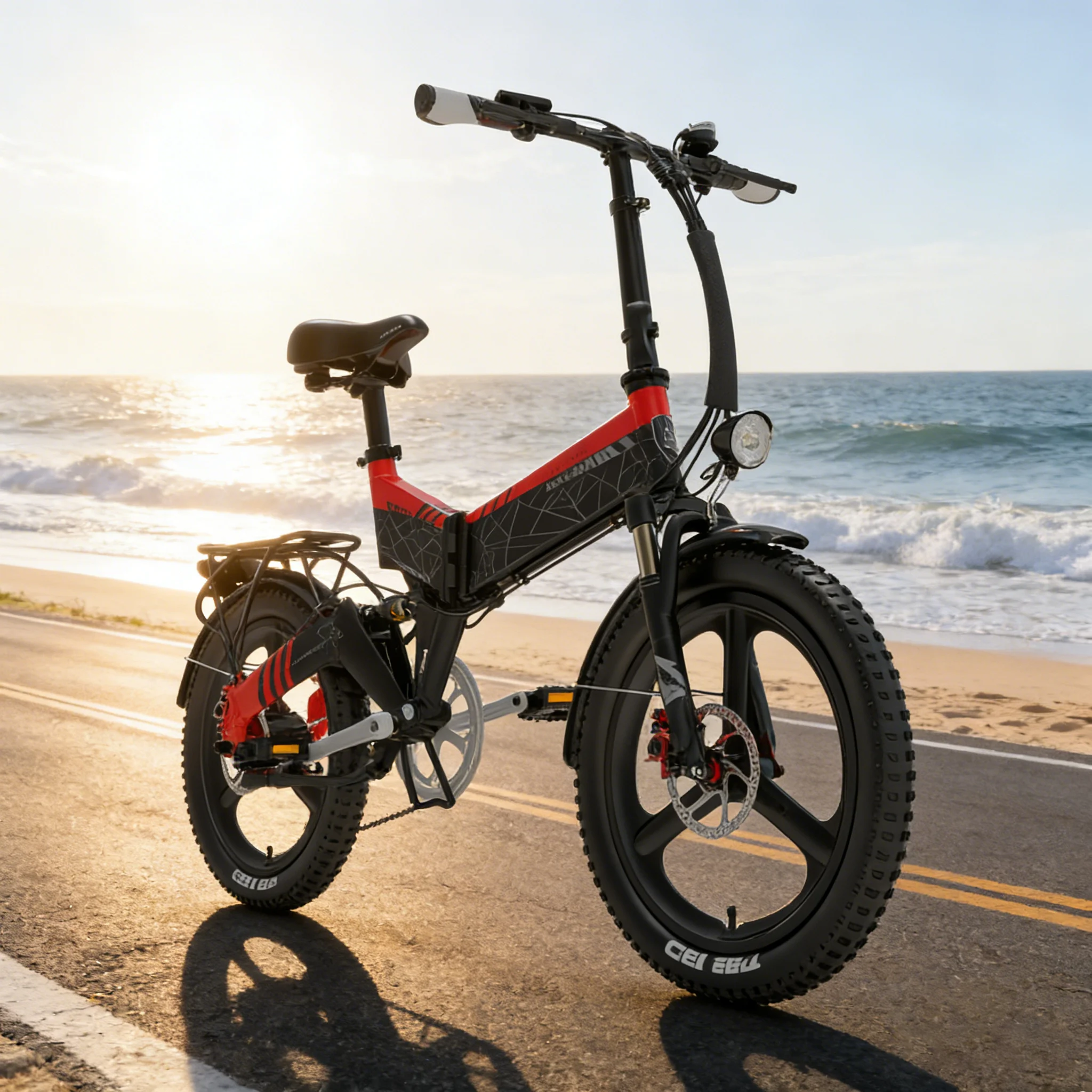 LANKELEISI G650 E-Bike 500W 48V12,8Ah 35KM/H 110km Reichweite 20-Zoll-Reifen Faltbares Elektrofahrrad für Erwachsene