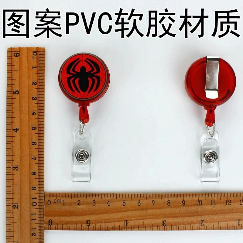 Marvel Spider-Man ID Card Holder Scalable Toggle Clip Employee Card Nurse Chest Card Student Bus Card Holder view 4
