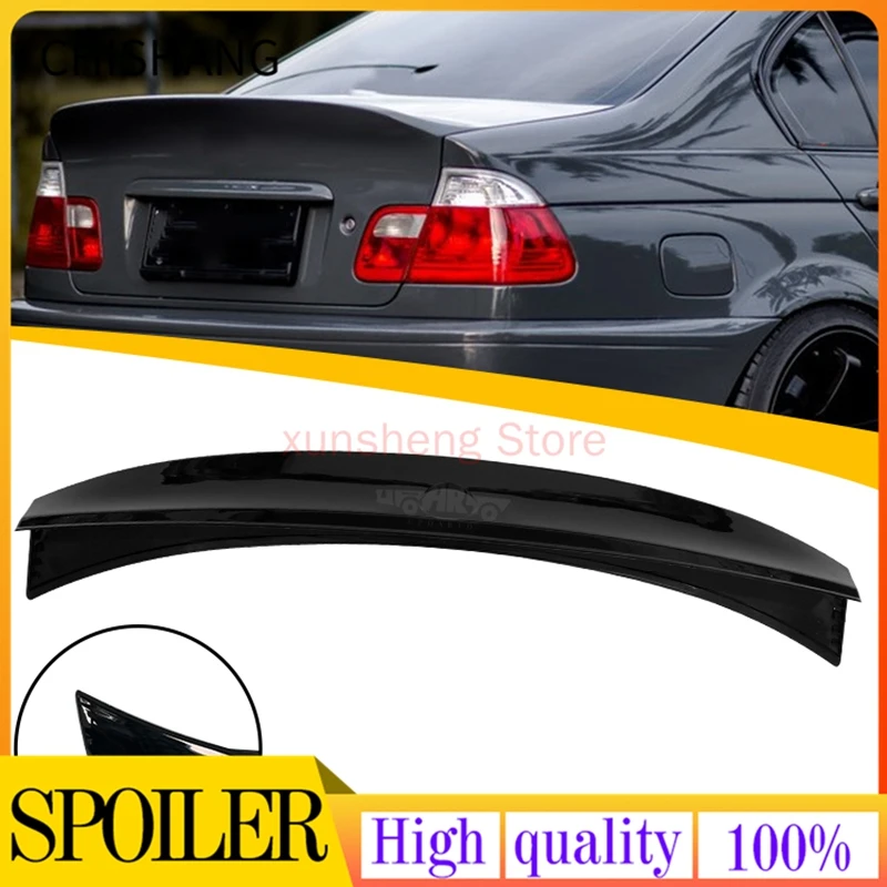 ABS Plastic Carbon Fiber CSL Rear Trunk Lip Spoiler For BMW 3 Series E46 M3 316i 318i 320i 323i 325i 328i 330i Sedan 1998-2006