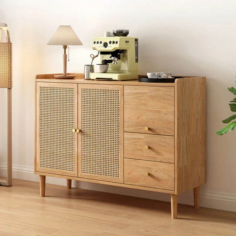 

Современный шкаф-буфет из цельного дерева в скандинавском стиле, витрина для гостиной, простой шкаф для хранения, кухонная мебель Vitrina FYSC