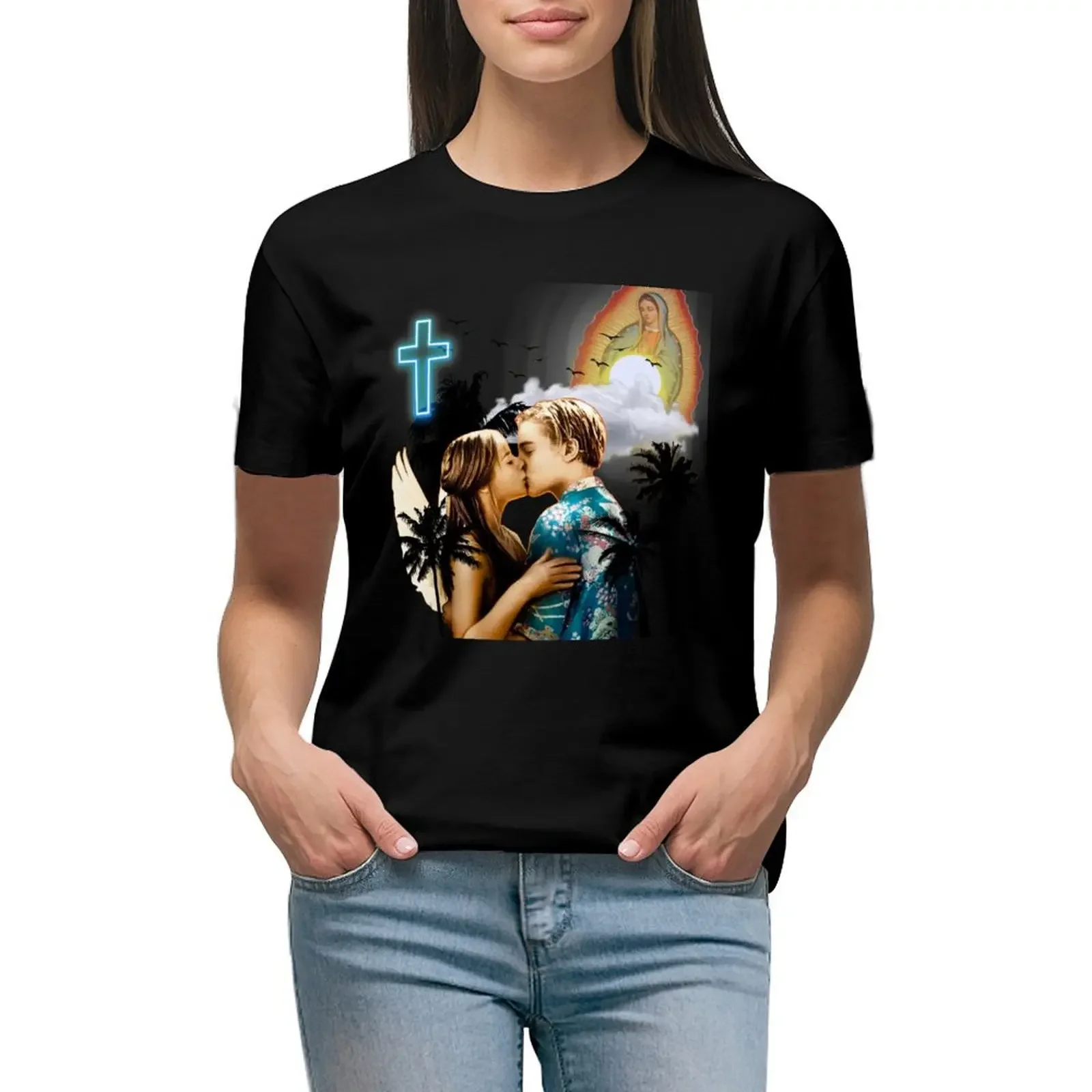 

Romeo and Juliet - Baz Luhrmann T-Shirt sports fans funny workout shirts for Women loose fit