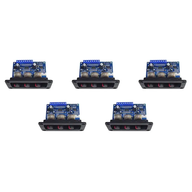 3CGRO-5X 2.1 Channel Digital Power Amplifier Board 2X25W+50W Bluetooth 5.0 Subwoofer Class D Audio Amplifier Board DC 12-20V