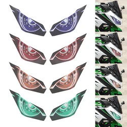 For Kawasaki Ninja Headlight Sticker NINJA 250 300 Motorcycle Headlight Sticker Decal Front Fairing Headlamp Eye Guard Sticker