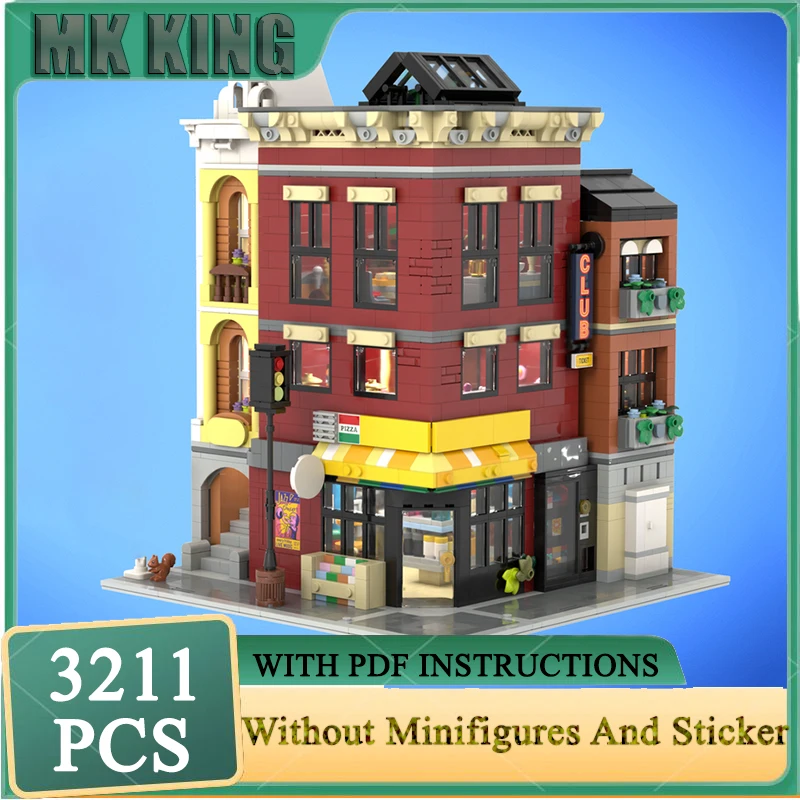 

Moc Building Blocks Deli Store and Restaurant-Jazz Club Модель Технология Кирпичи Рождество DIY Сборка Игрушка Констракт Подарок
