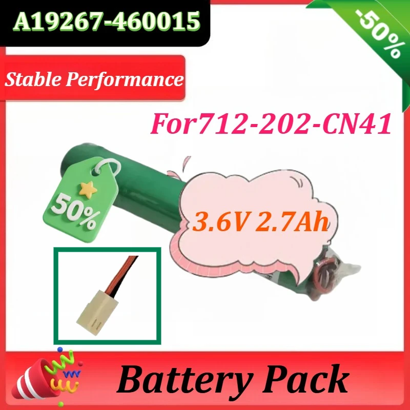 

3.6V 2.7Ah Ni-MH Battery Pack for 712-202-CN41 Rechargeable Batteries A19267-460015