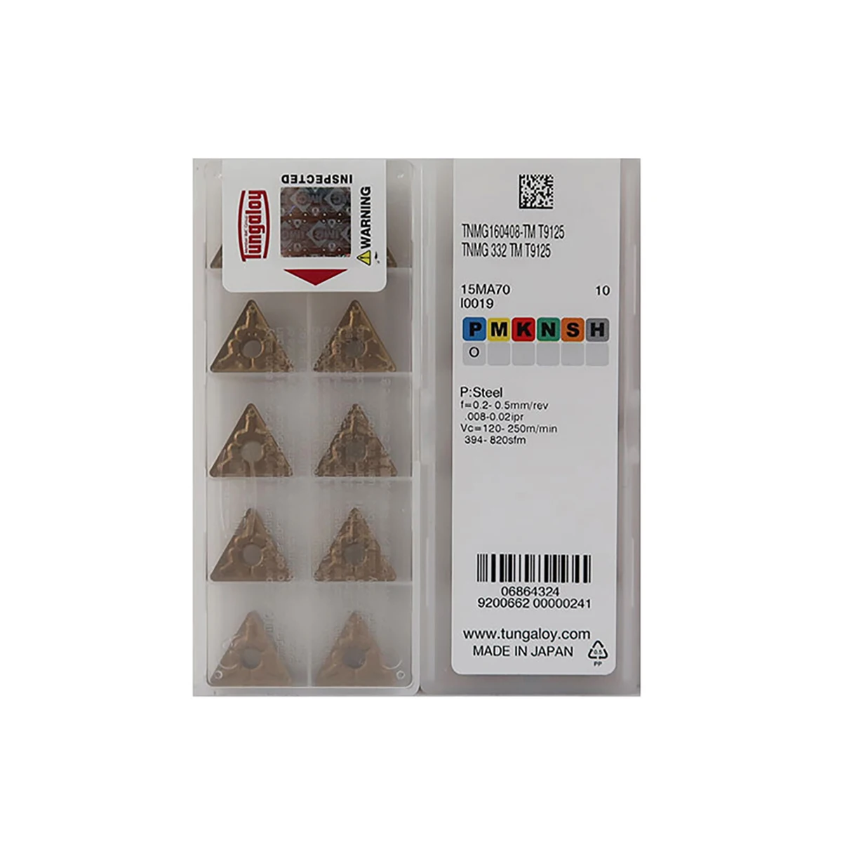 Tungaloy TNMG160412 Medium-Roughing Carbide Inserts