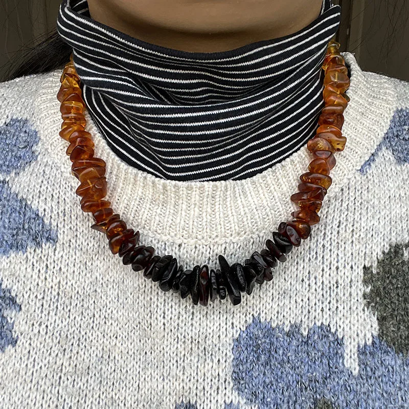 Yoowei Halskette aus 100 % Naturbernstein als Geschenk, europäische baltische Original-Medizinperlen, wunderschöner, einzigartiger Heilschmuck-Lieferant – Detail 28