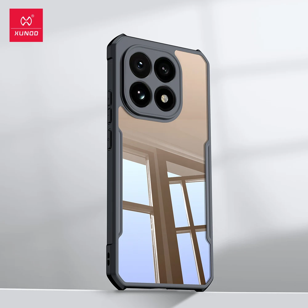 Xundd para Xiaomi 15T / Xaiomi 15T Pro funda, acrílico + TPU Airbag anticaída trasera Ultra transparente Shell cámara cubierta antiarañazos