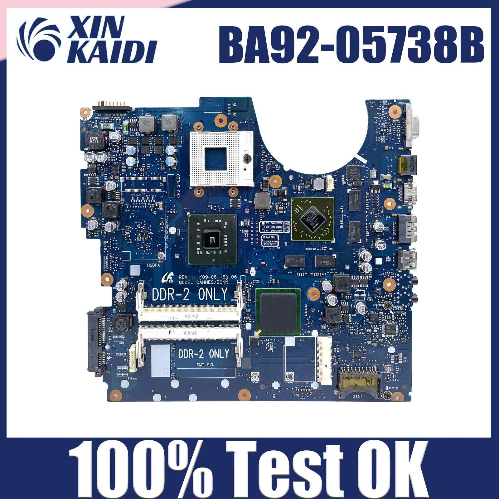 

BA41-01060A BA41-01061A BA92-05738A BA92-05738B For Samsung NP-R522 R522 Laptop Motherboard PM45 DDR2 fully tested PM