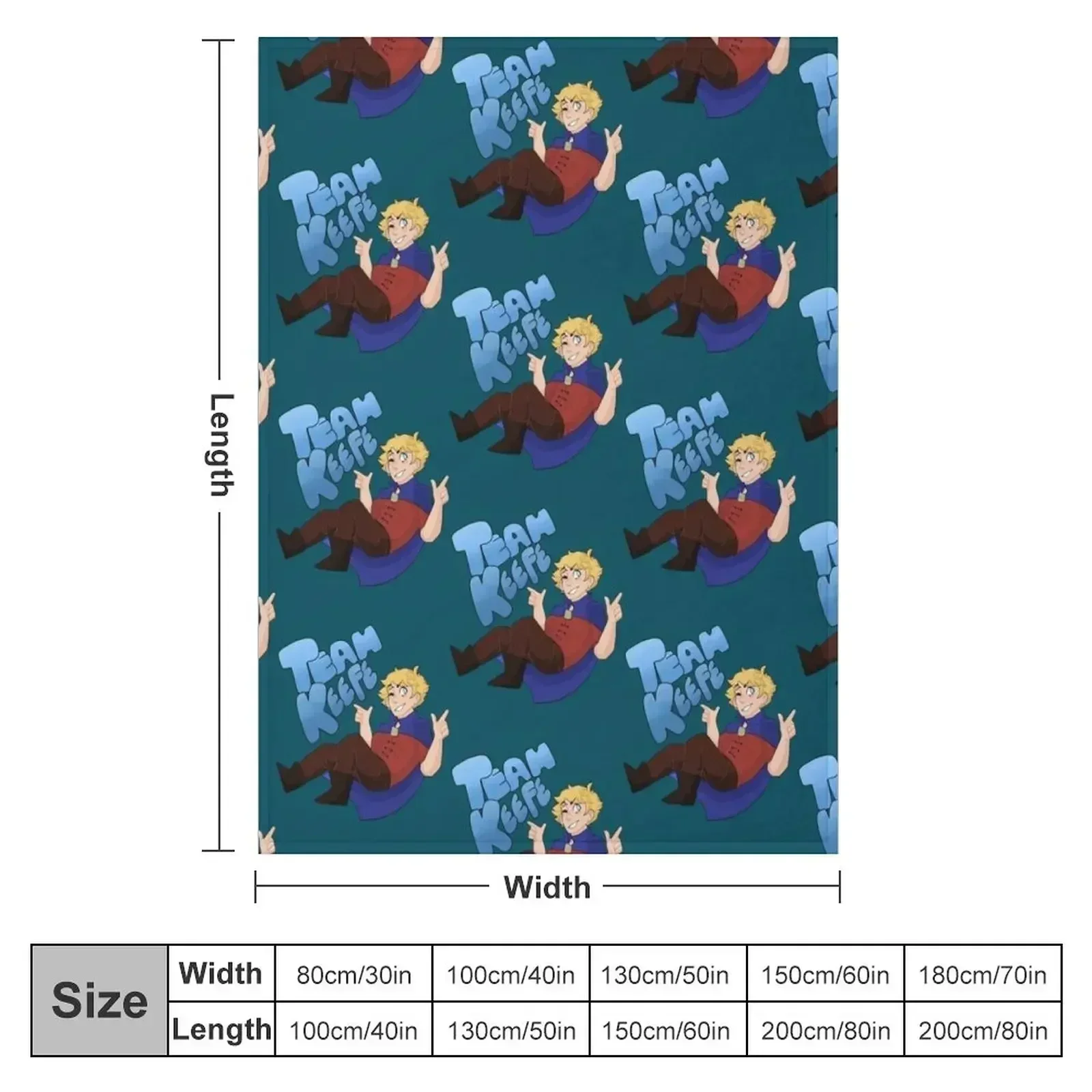 Team Keefe Throw Blanket couch cozy soft plush fuzzy picnic outdoor blanket