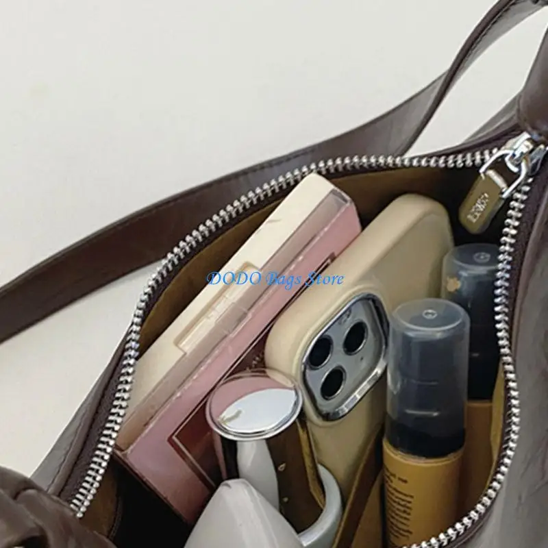 

E8FB PU Leather Shoulder Bag Creative Handbag for Women Suitable for Autumn Outfits