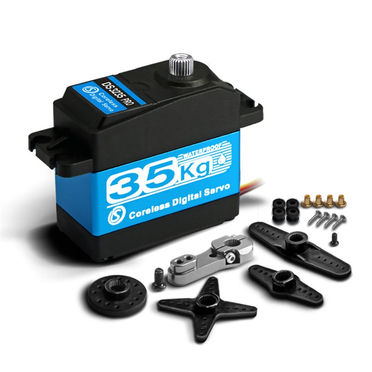 

NEW 35kg Digital Servo High Torque Metal Gear Servo IP66 Waterproof High Speed Servo for 1:8/1:10/1:12 RC Car or Robot